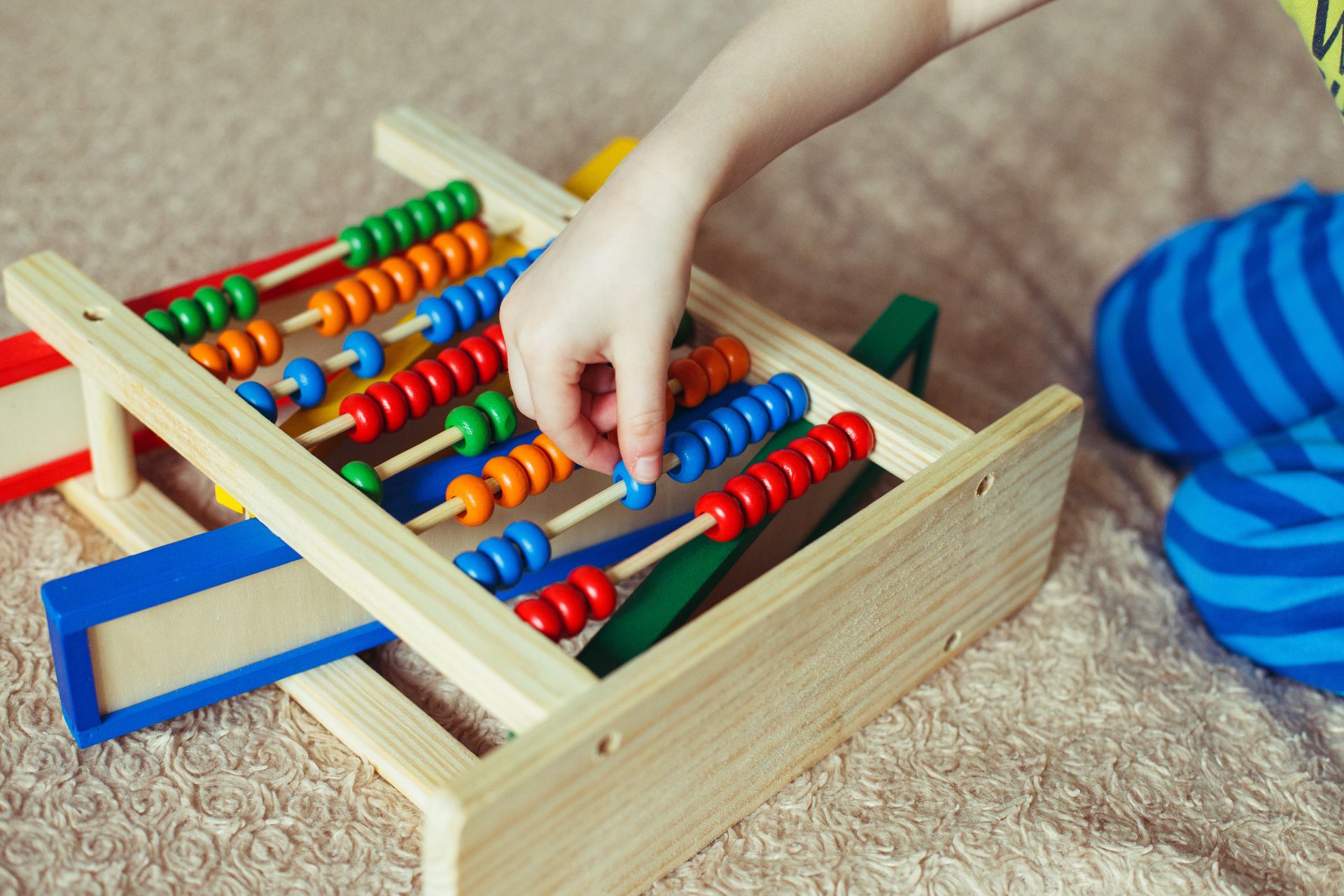 A child arriving at an early learning centre